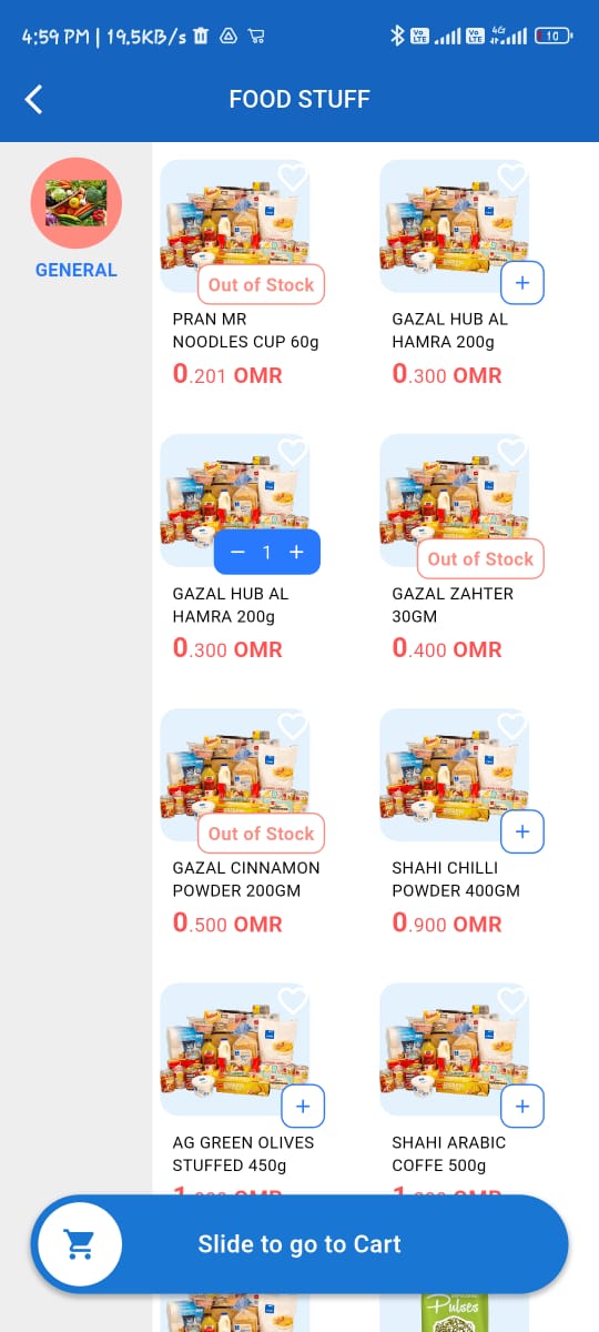Explore sub-categories and items of respective categories