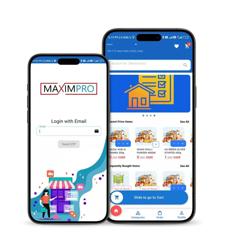 An online grocery shopping app